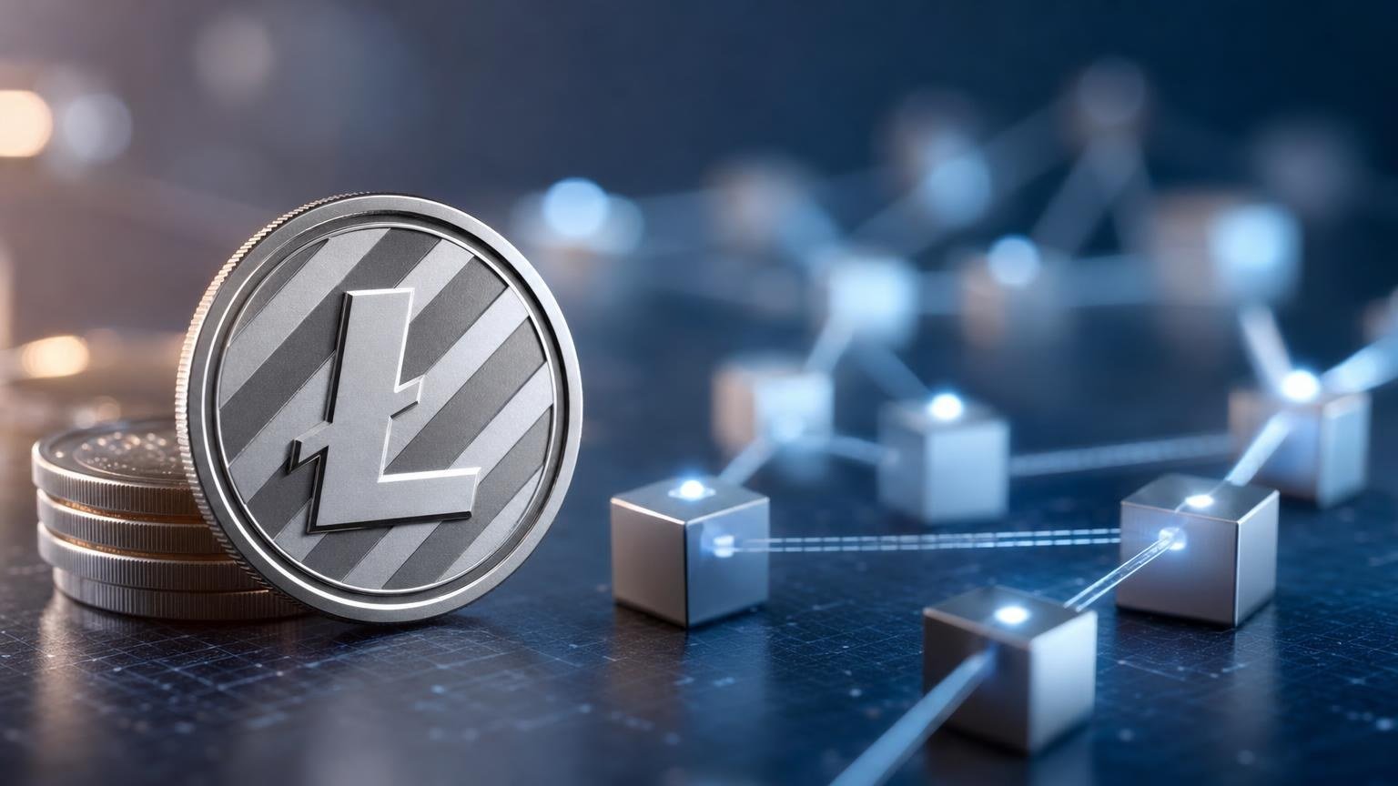 A Litecoin transaction moving between a wallet and an exchange, with network fee, confirmation, and address verification steps displayed